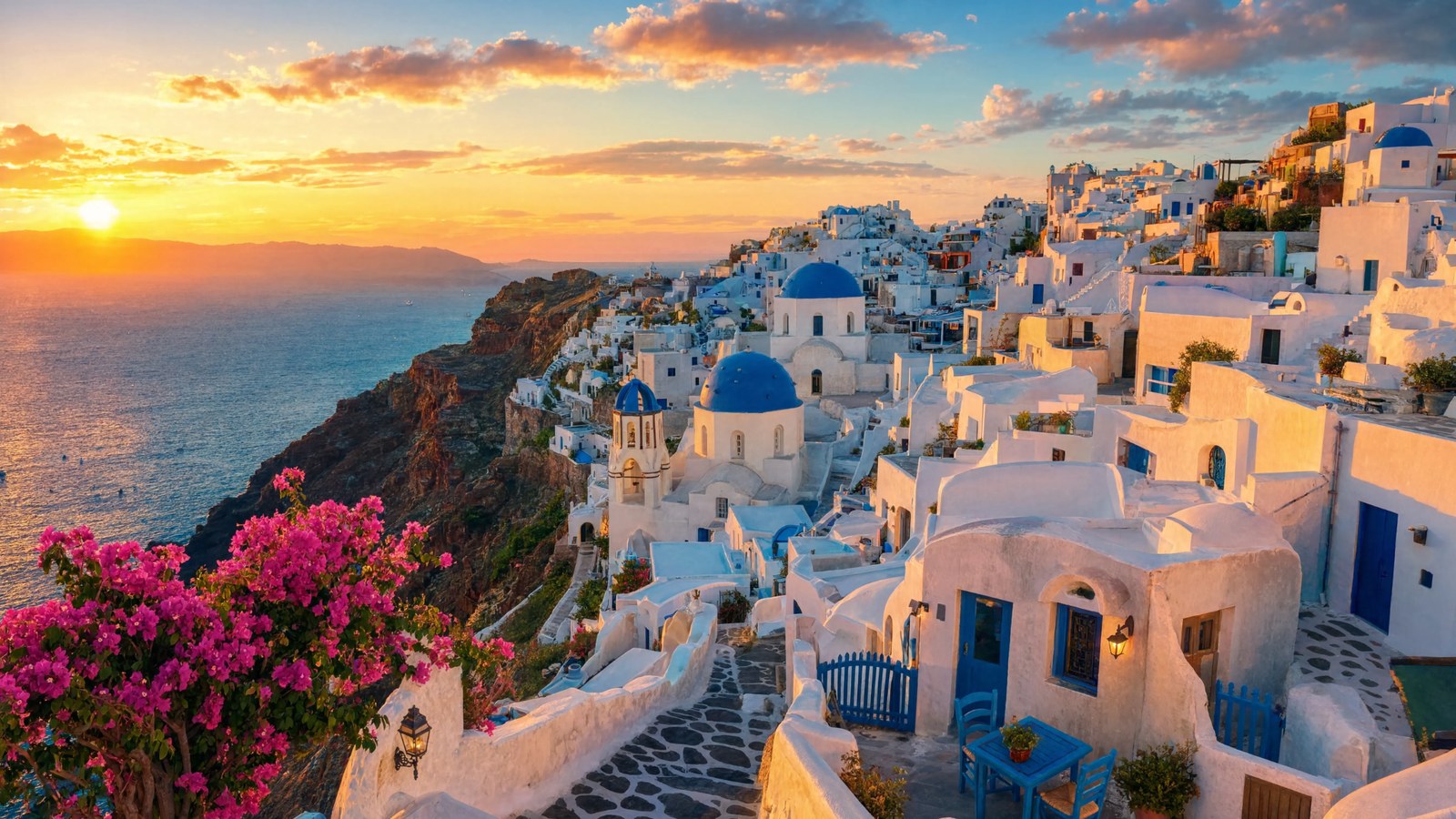 Santorini Greece sunset caldera travel guide